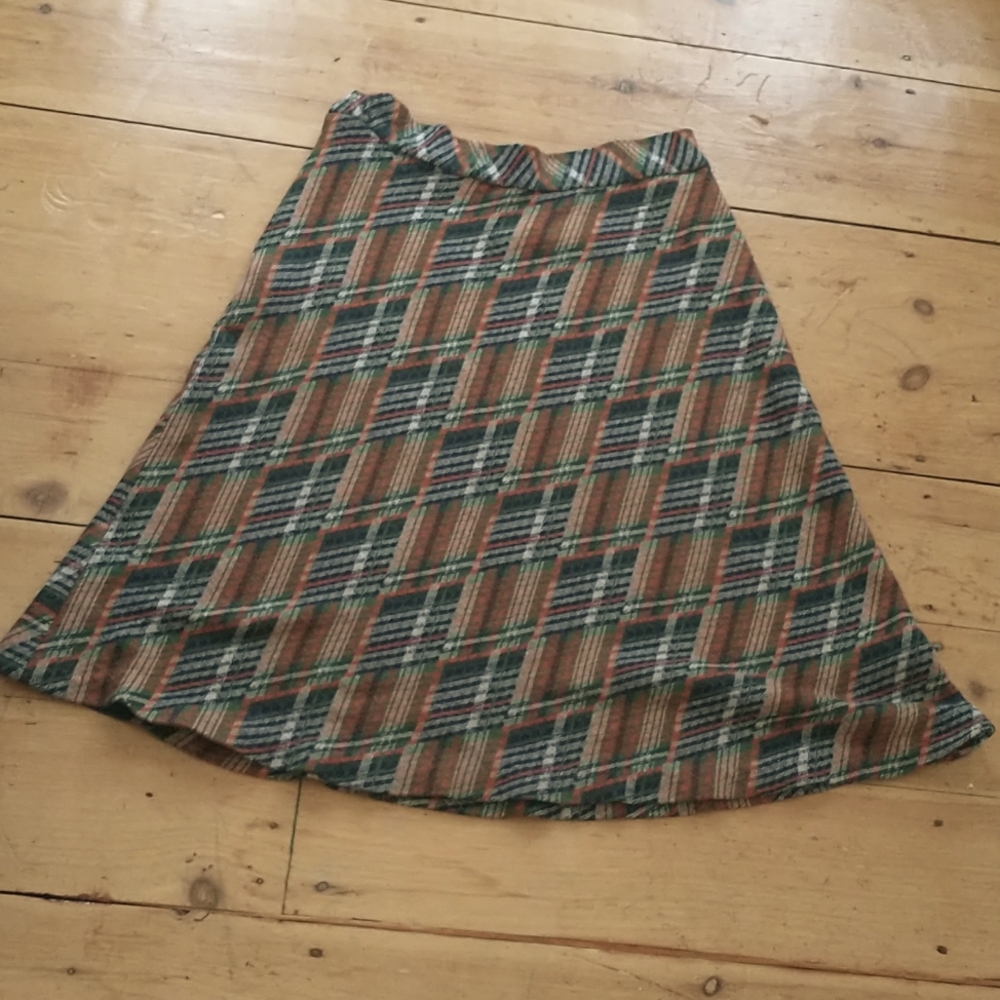 Vintage Plaid Skirt